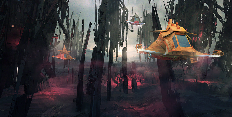 Illustration for article titled Stunning sci-fi concept sketches are actually 3D renders